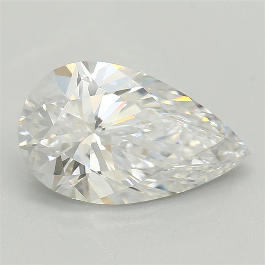 0.97ct D VVS2 Rare Carat Ideal Cut Pear Lab Grown Diamond