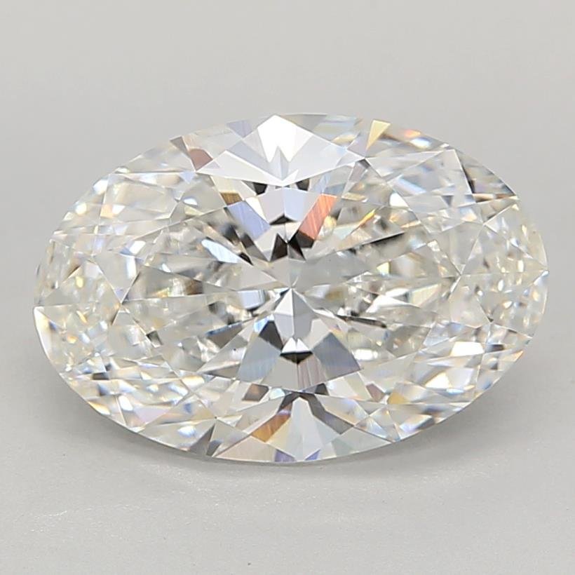 4.40ct F VS1 Rare Carat Ideal Cut Oval Lab Grown Diamond