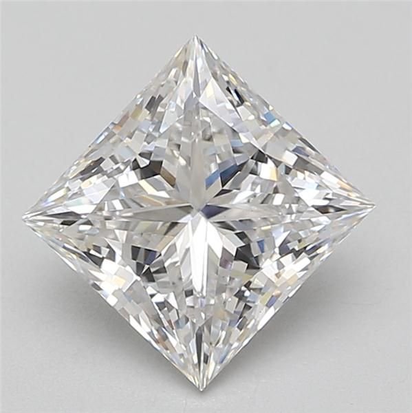 3.29ct E VS1 Rare Carat Ideal Cut Princess Lab Grown Diamond