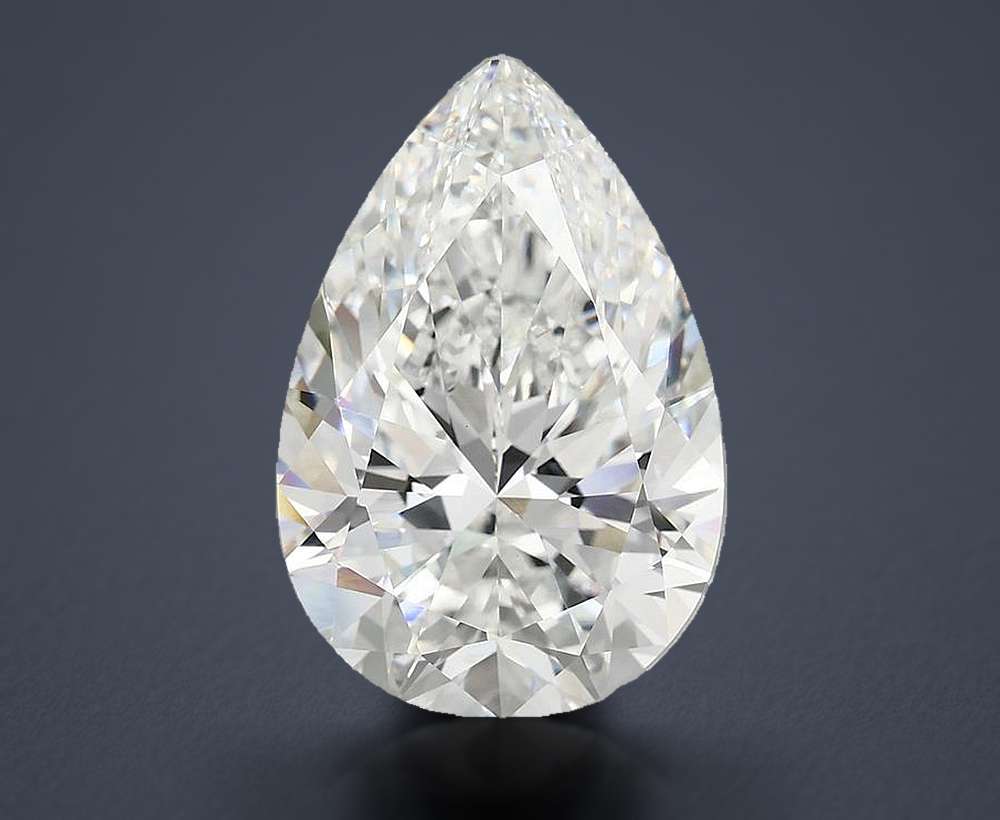 7.42 Carat Pear Lab Diamond