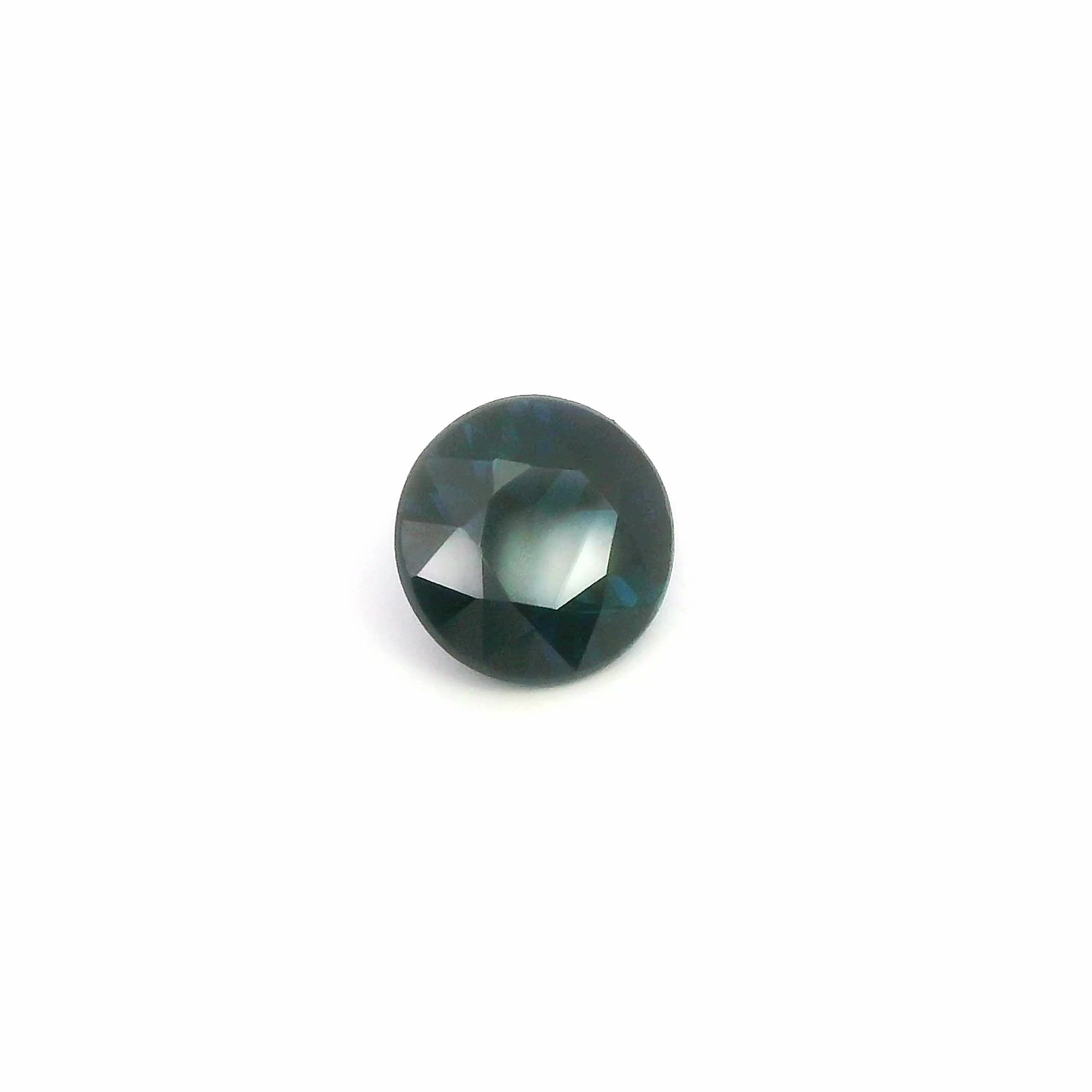 1.53 Carat Blue Round Sapphire