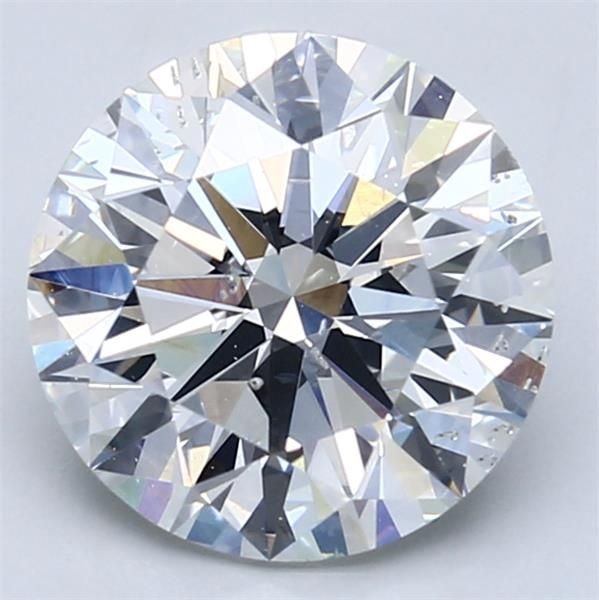 3.30ct D SI2 Rare Carat Ideal Cut Round Diamond