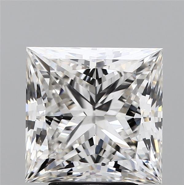 4.08ct H VS1 Rare Carat Ideal Cut Princess Lab Grown Diamond