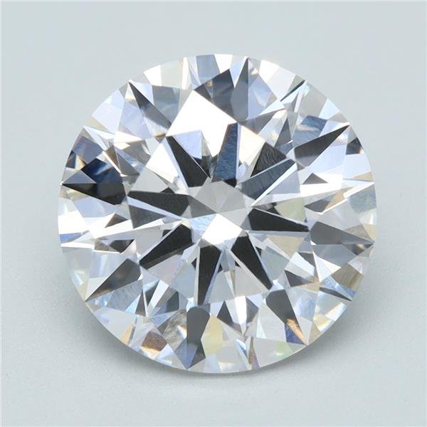 2.66ct F VS2 Rare Carat Ideal Cut Round Lab Grown Diamond