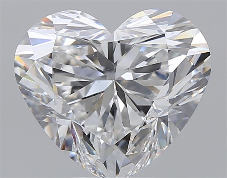 5.21ct E SI1 Rare Carat Ideal Cut Heart Diamond