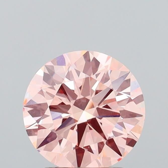 1.76 Ct. Fancy Intense Pink Round Lab Diamond