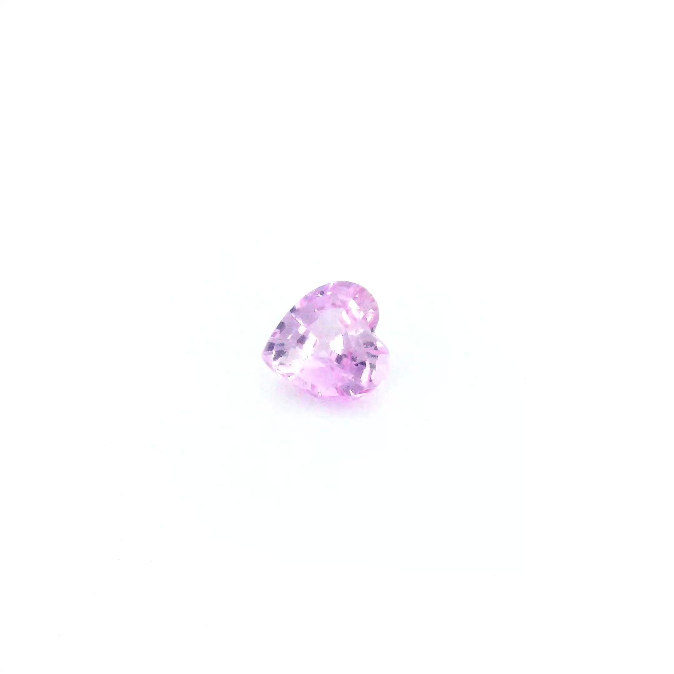 0.42 Carat Pink Heart Sapphire