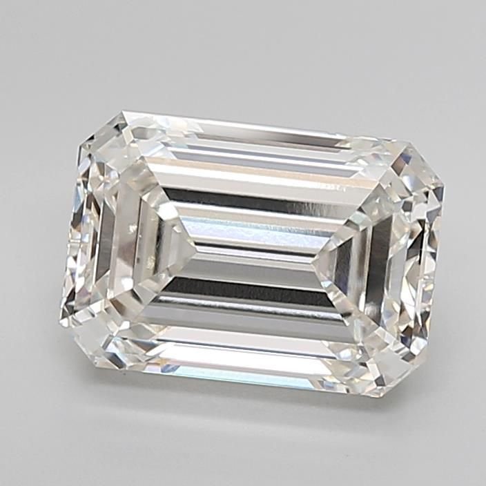 5.03ct H VVS2 Rare Carat Ideal Cut Emerald Lab Grown Diamond