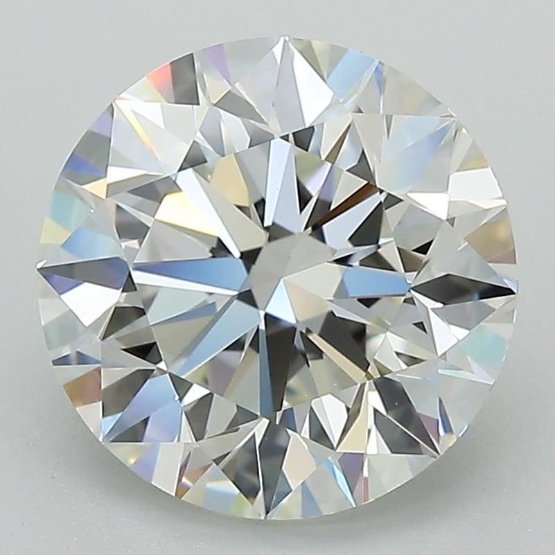 3.51ct H VVS2 Excellent Cut Round Lab Grown Diamond