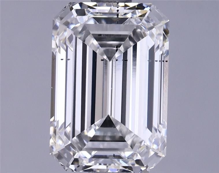 2.14ct E SI1 Rare Carat Ideal Cut Emerald Lab Grown Diamond