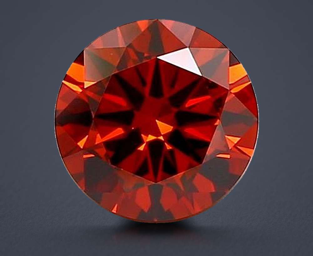 1.50 Ct. Fancy Deep Orange Round Lab Diamond