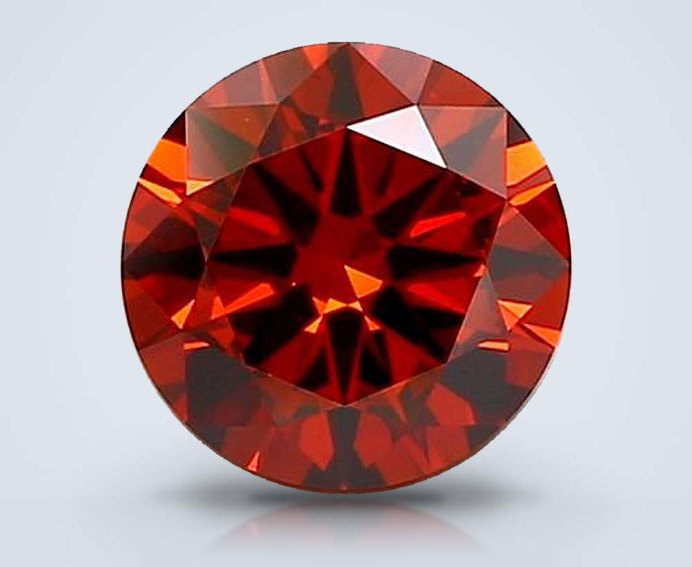 1.50 Ct. Fancy Deep Orange Round Lab Diamond