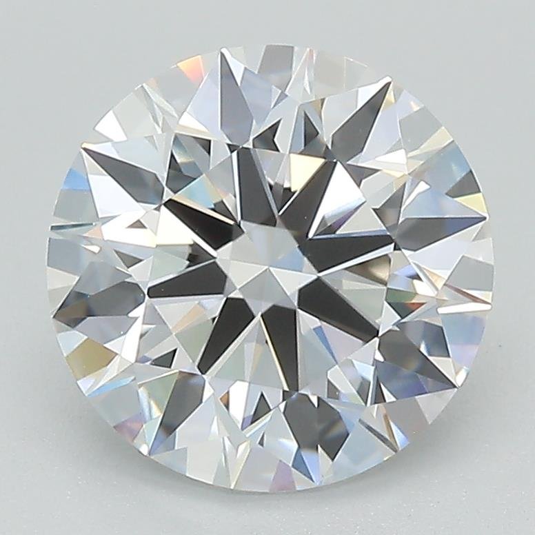 2.71ct D VVS2 Rare Carat Ideal Cut Round Lab Grown Diamond