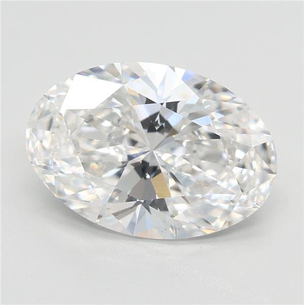 3.07ct F VS1 Rare Carat Ideal Cut Oval Lab Grown Diamond