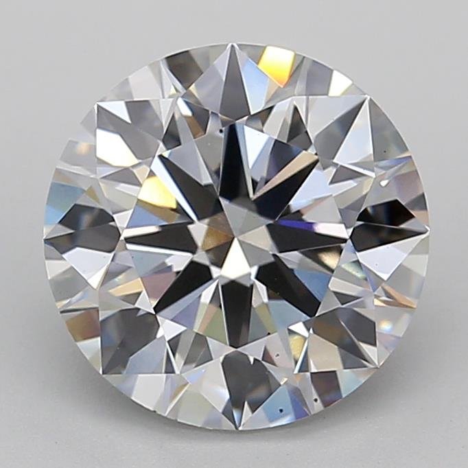 3.09ct G VS2 Rare Carat Ideal Cut Round Lab Grown Diamond