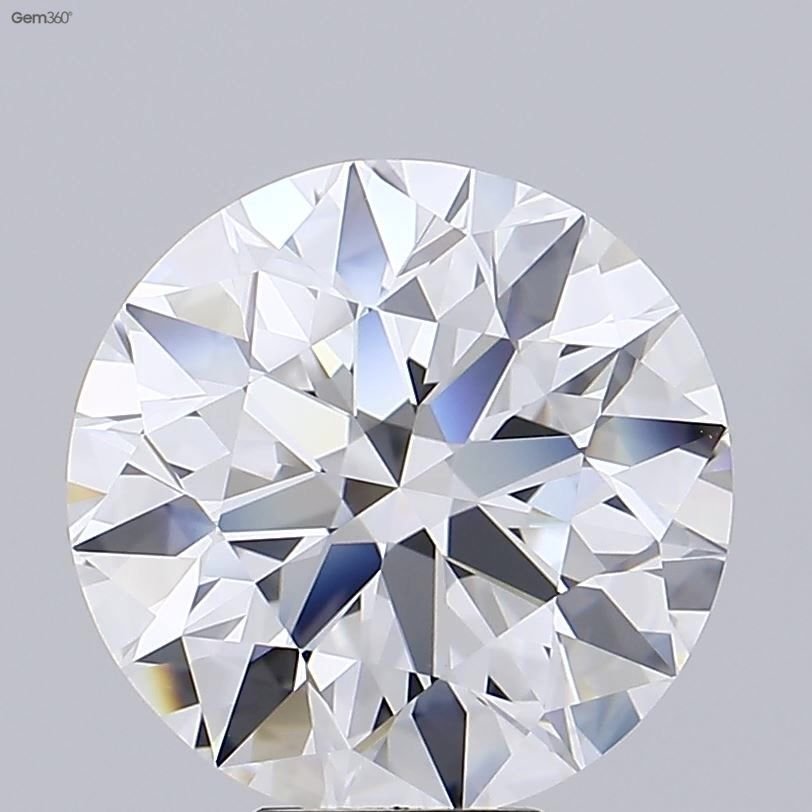 8.53ct E VVS1 Rare Carat Ideal Cut Round Diamond