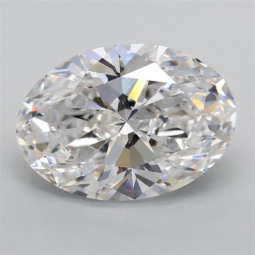 3.10ct E VS1 Rare Carat Ideal Cut Oval Lab Grown Diamond