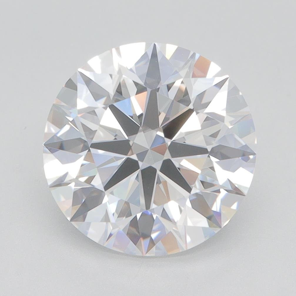 3.37ct D VVS2 Rare Carat Ideal Cut Round Lab Grown Diamond