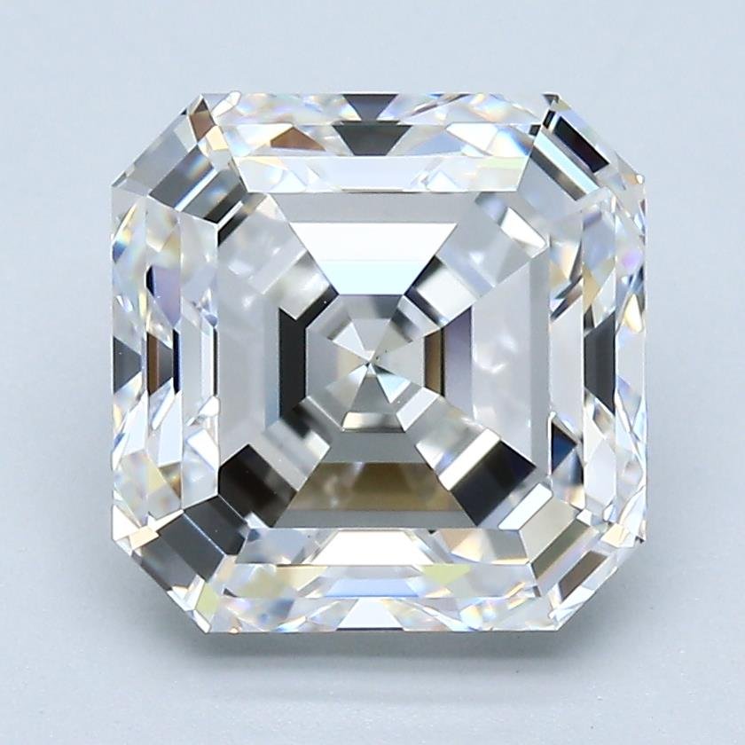 3.58ct F VS1 Rare Carat Ideal Cut Asscher Diamond