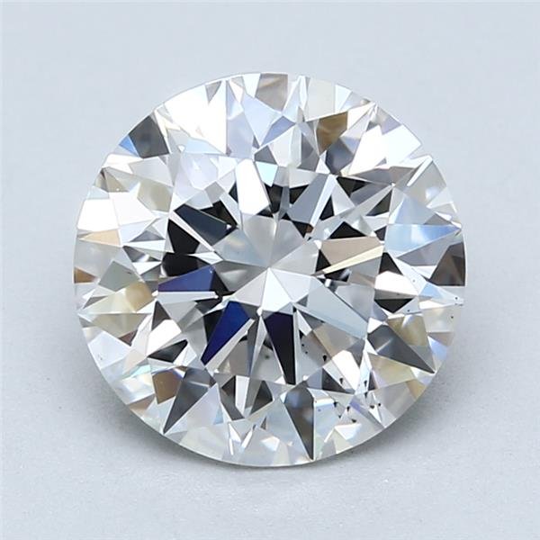 3.14ct E SI1 Rare Carat Ideal Cut Round Lab Grown Diamond