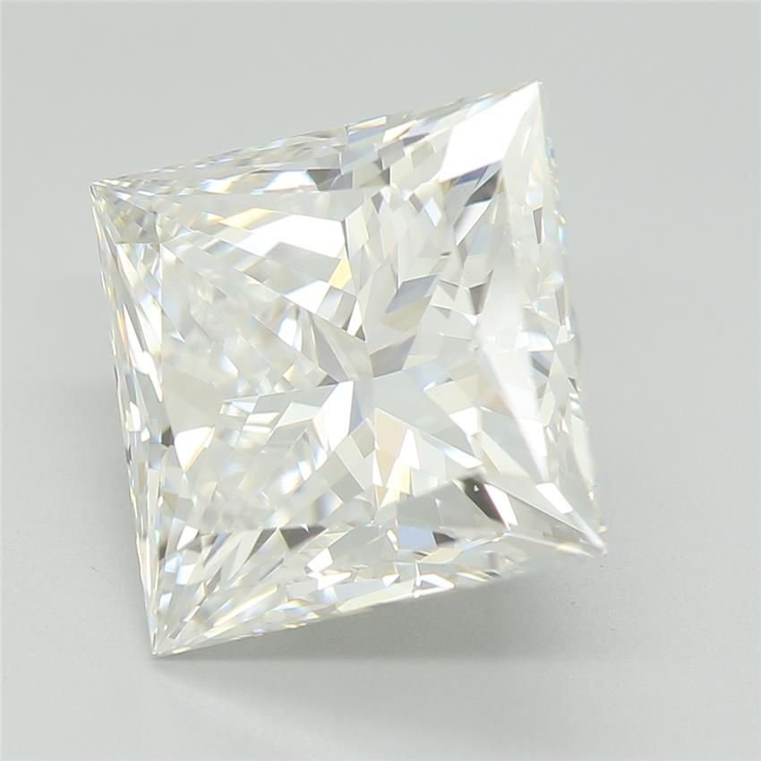 4.04ct F VVS2 Rare Carat Ideal Cut Princess Lab Grown Diamond