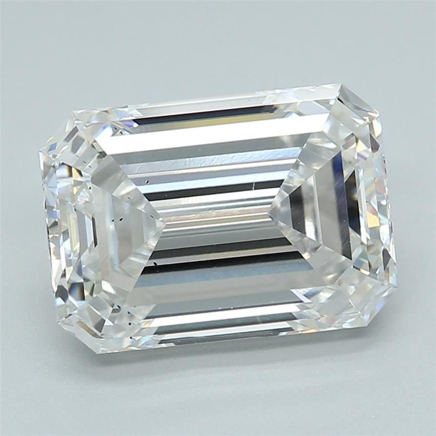 5.15ct E VS2 Rare Carat Ideal Cut Emerald Lab Grown Diamond