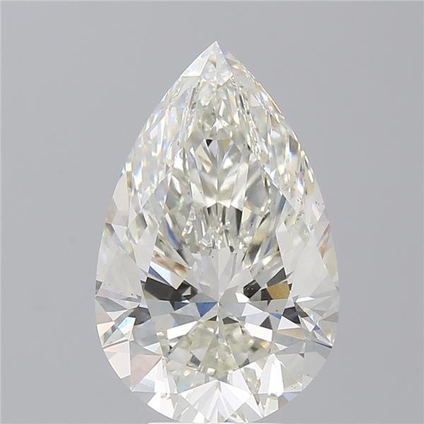 6.07ct H VS2 Rare Carat Ideal Cut Pear Lab Grown Diamond