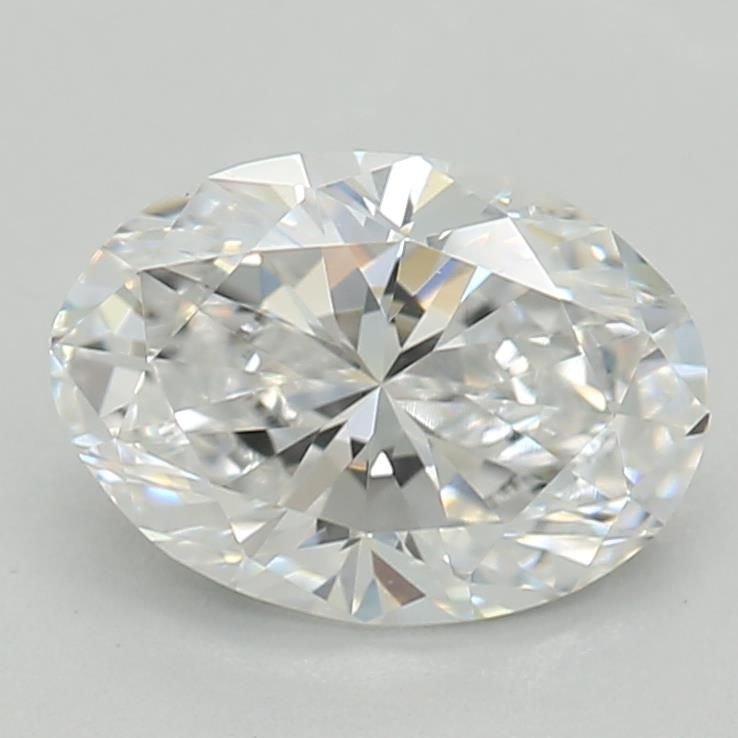 0.74ct D VS1 Rare Carat Ideal Cut Oval Lab Grown Diamond