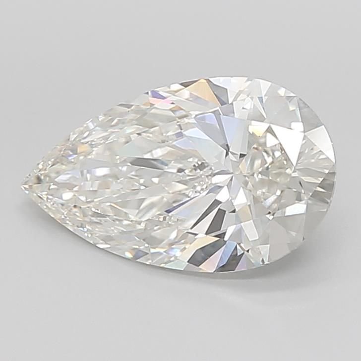 5.00ct G VVS2 Very Good Cut Pear Lab Grown Diamond
