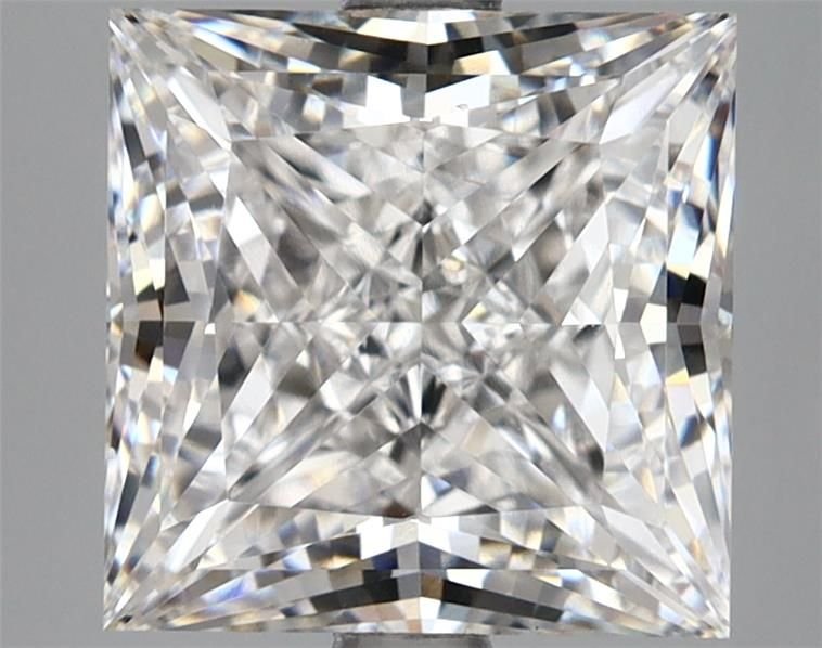 5.10ct F VS2 Rare Carat Ideal Cut Princess Lab Grown Diamond