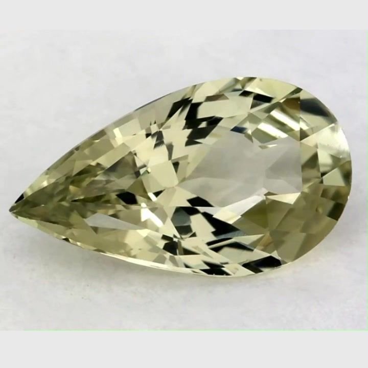 2.91 Carat Green Pear Sapphire