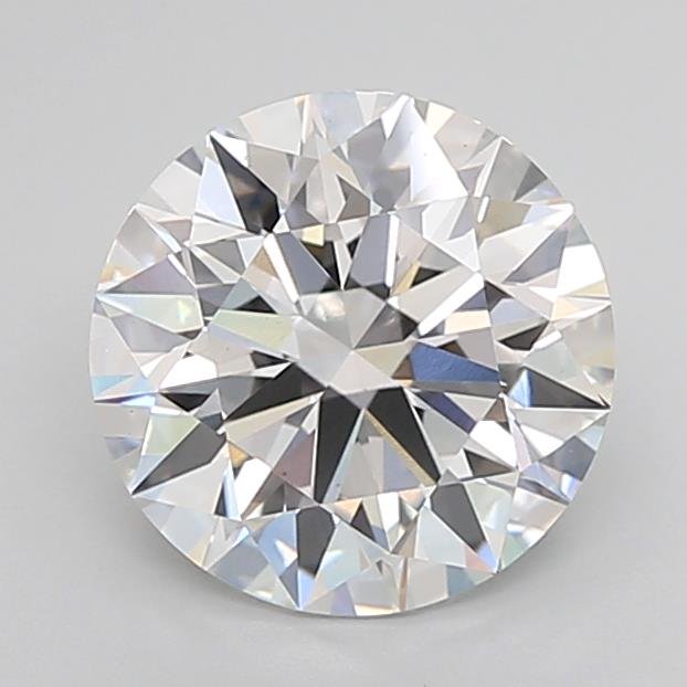 3.08ct D VS1 Rare Carat Ideal Cut Round Lab Grown Diamond