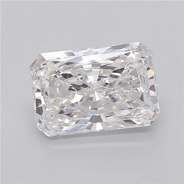 8.05ct F VVS2 Rare Carat Ideal Cut Radiant Lab Grown Diamond