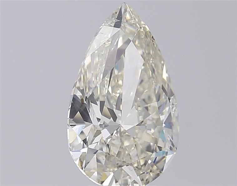3.01ct J SI1 Rare Carat Ideal Cut Pear Diamond
