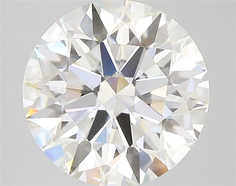 4.30ct G IF Rare Carat Ideal Cut Round Diamond