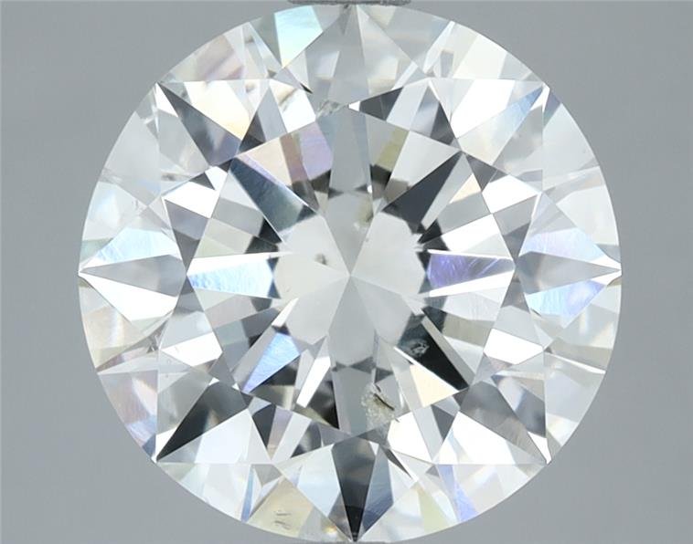 4.01ct I SI2 Rare Carat Ideal Cut Round Diamond