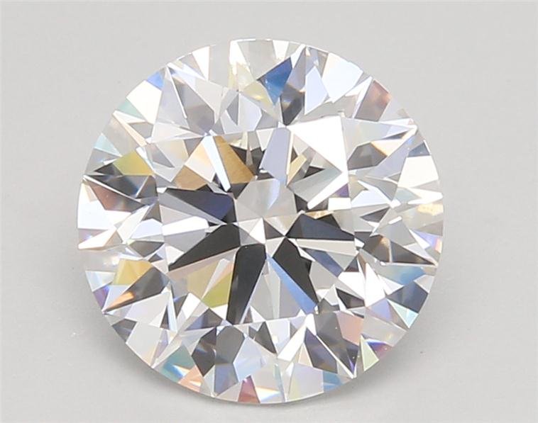 3.09ct E VVS2 Rare Carat Ideal Cut Round Lab Grown Diamond