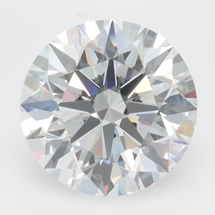 3.28ct D VVS1 Rare Carat Ideal Cut Round Lab Grown Diamond