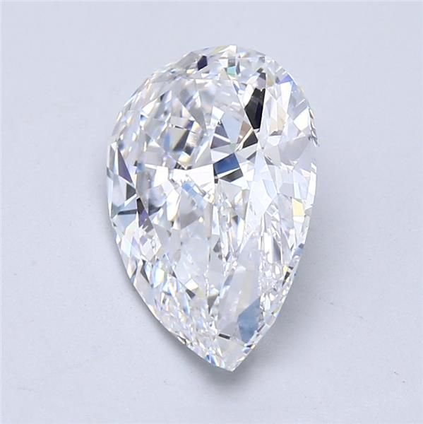 3.01ct D VS2 Very Good Cut Pear Diamond