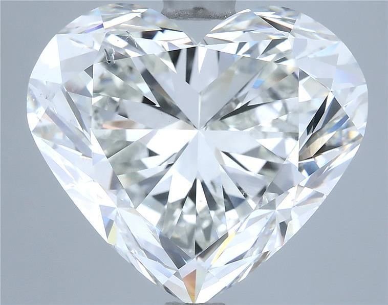 7.01ct H SI1 Rare Carat Ideal Cut Heart Diamond