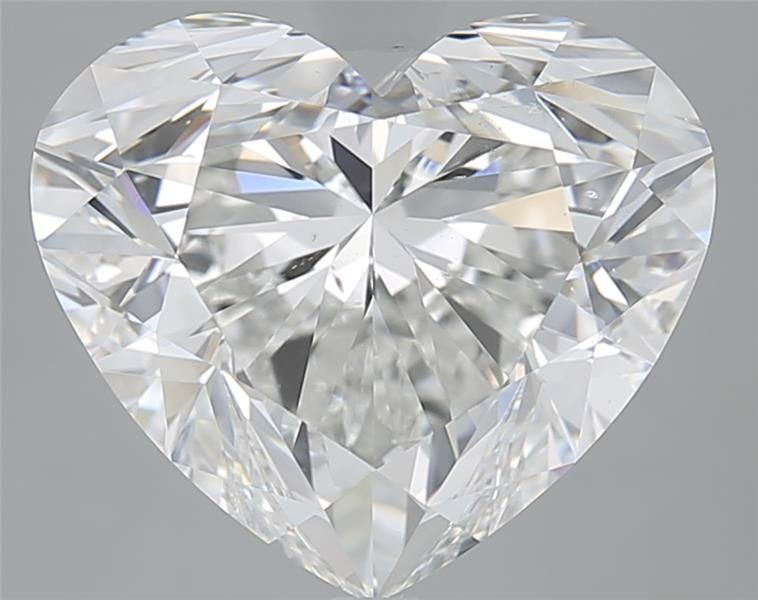 7.03ct G SI1 Rare Carat Ideal Cut Heart Diamond