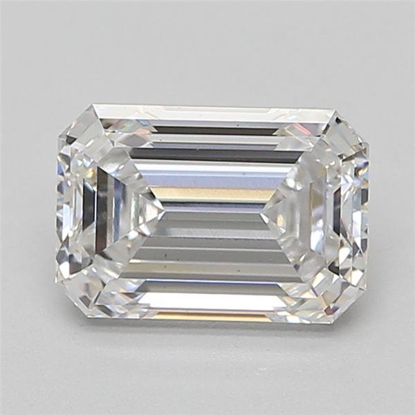 2.55ct D VS2 Excellent Cut Emerald Lab Grown Diamond