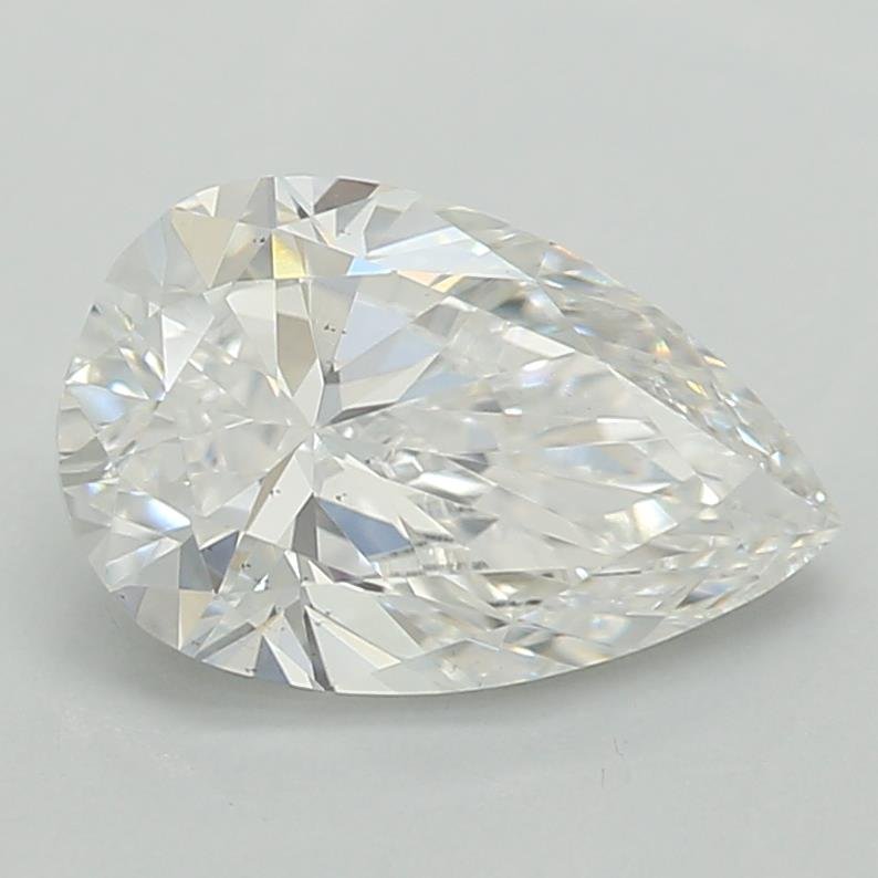 0.77ct D VS2 Rare Carat Ideal Cut Pear Lab Grown Diamond