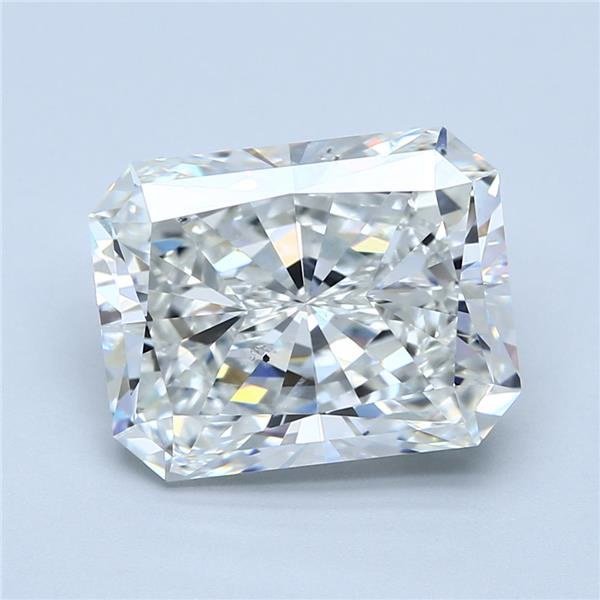 5.01ct I SI2 Rare Carat Ideal Cut Radiant Diamond