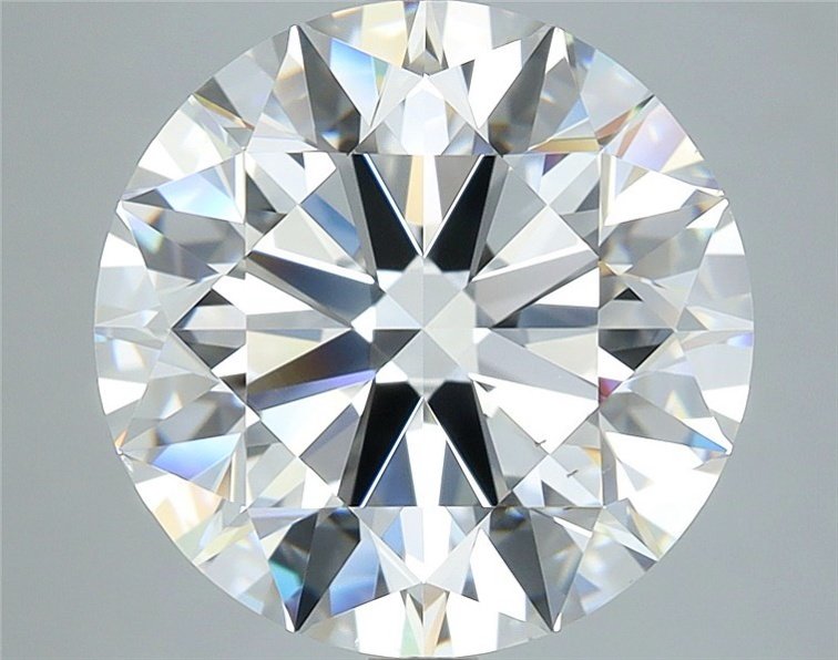 5.03ct F VS2 Rare Carat Ideal Cut Round Diamond