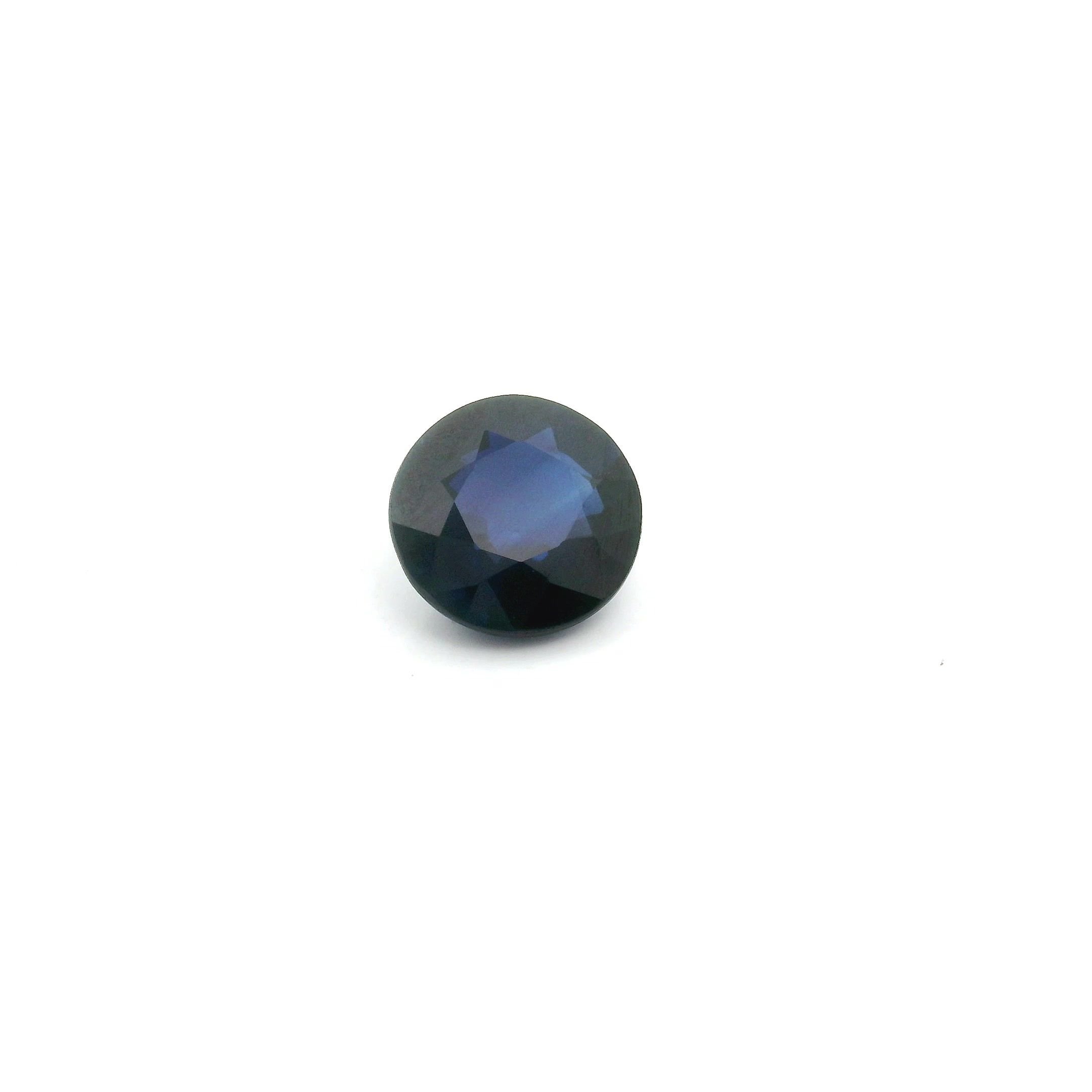 0.89 Carat Blue Round Sapphire