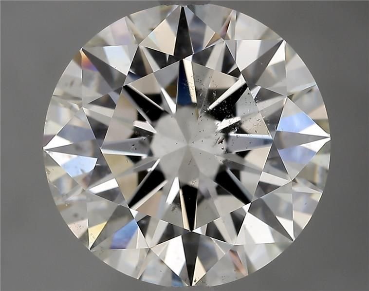 3.80ct H SI2 Rare Carat Ideal Cut Round Diamond