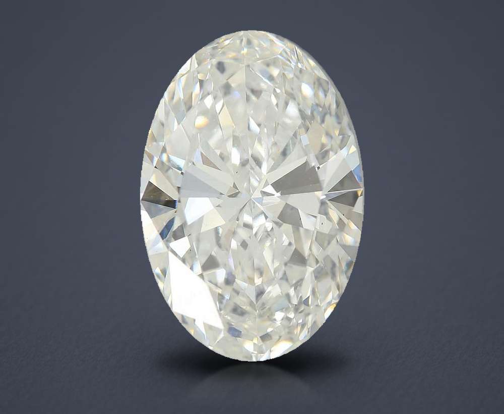 7.61 Carat Oval Lab Diamond