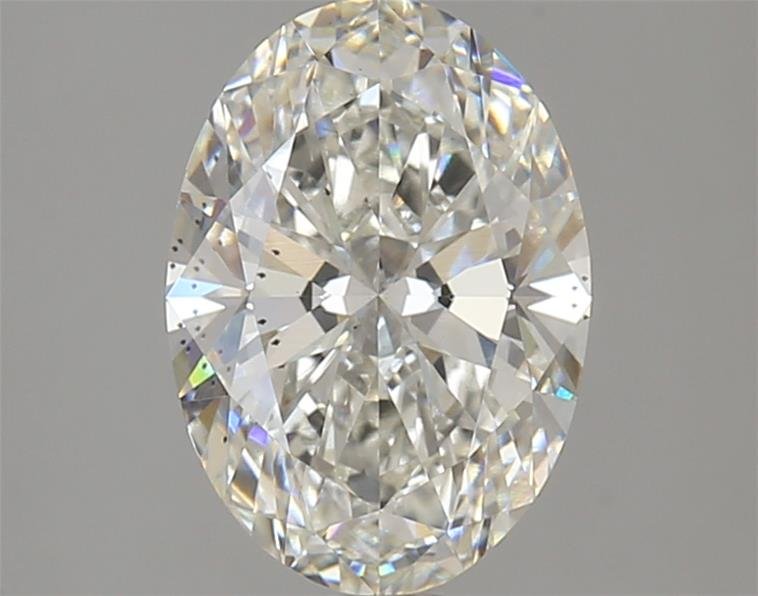 2.32ct H SI1 Rare Carat Ideal Cut Oval Lab Grown Diamond