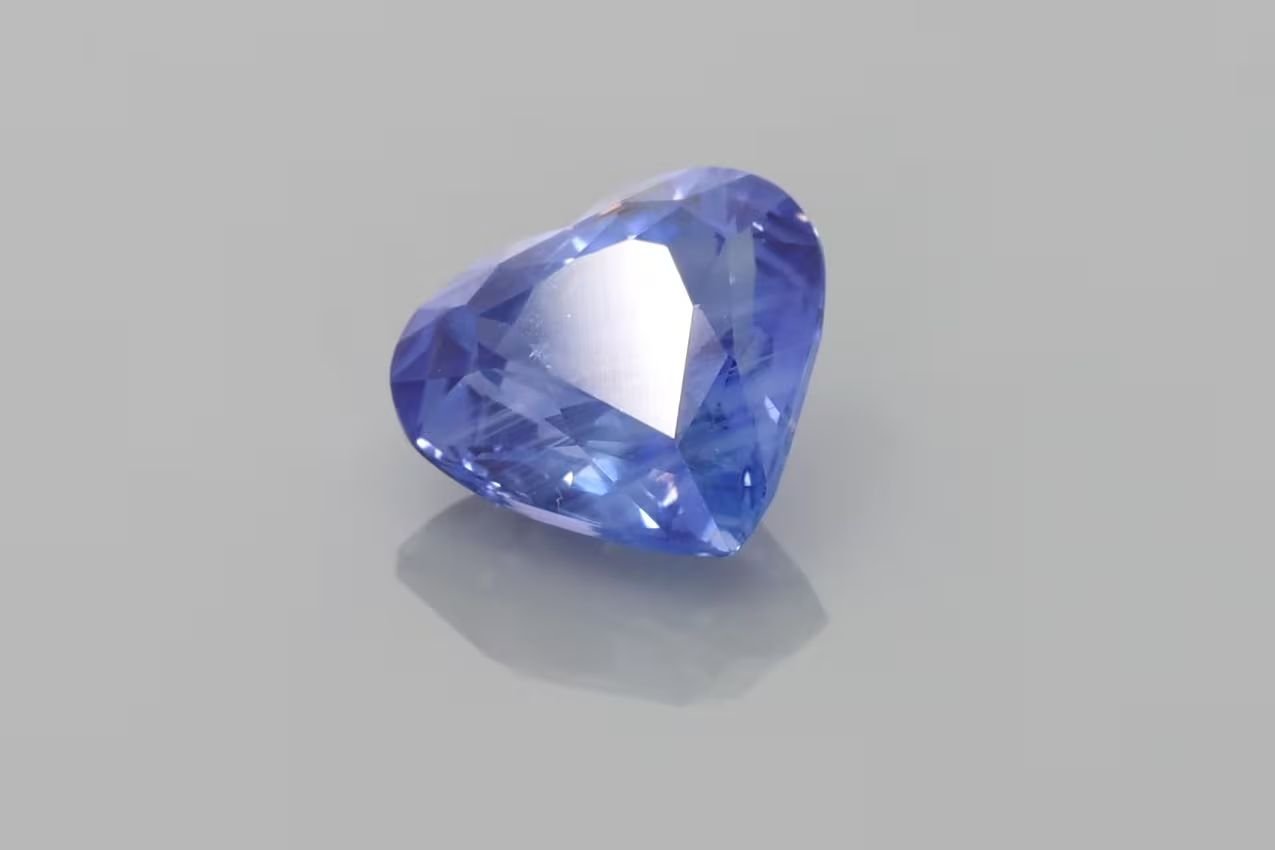 2.91 Carat Vivid Blue Heart Sapphire
